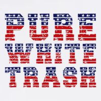Funny Redneck Usa American Flag Pure White Trash 11oz C Handle Ceramic Mug
