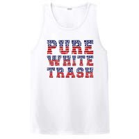 Funny Redneck Usa American Flag Pure White Trash PosiCharge Competitor Tank