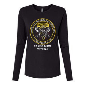 Funny Retired Us Ranger Veteran Usa Military Vet Womens Cotton Relaxed Long Sleeve T-Shirt