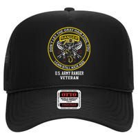 Funny Retired Us Ranger Veteran Usa Military Vet High Crown Mesh Back Trucker Hat