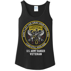 Funny Retired Us Ranger Veteran Usa Military Vet Ladies Essential Tank