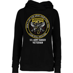 Funny Retired Us Ranger Veteran Usa Military Vet Womens Funnel Neck Pullover Hood