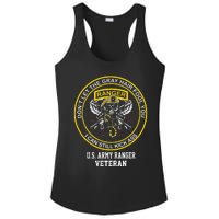 Funny Retired Us Ranger Veteran Usa Military Vet Ladies PosiCharge Competitor Racerback Tank