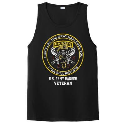 Funny Retired Us Ranger Veteran Usa Military Vet PosiCharge Competitor Tank