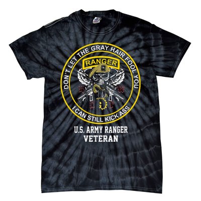 Funny Retired Us Ranger Veteran Usa Military Vet Tie-Dye T-Shirt