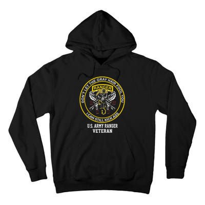 Funny Retired Us Ranger Veteran Usa Military Vet Tall Hoodie