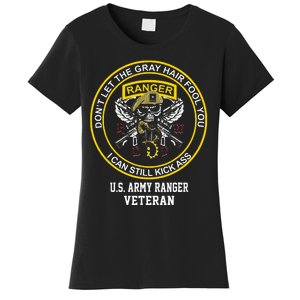 Funny Retired Us Ranger Veteran Usa Military Vet Women's T-Shirt