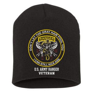 Funny Retired Us Ranger Veteran Usa Military Vet Short Acrylic Beanie