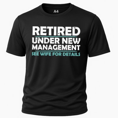 Funny Retired Under New Management Retirement Performance Shirt