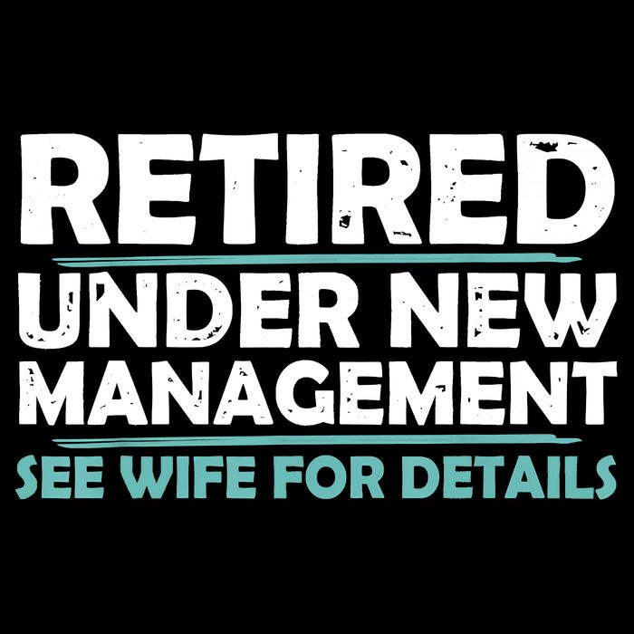 Funny Retired Under New Management Retirement Impact Tech Backpack