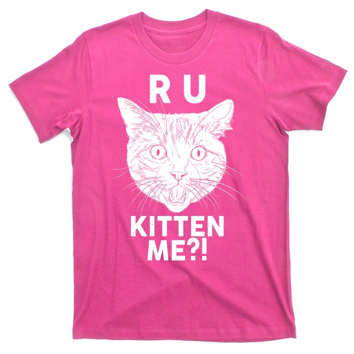 Funny R U Kitten Me Are You Kidding Me Cat T-Shirt