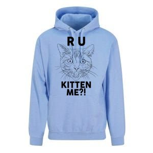 Funny R U Kitten Me Are You Kidding Me Cat Unisex Surf Hoodie