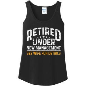 Funny Reitret Under New Managet Retiring Retired Ladies Essential Tank