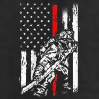 Firefighter Red Us Patriotic Funny Fireman American Flag Golf Towel
