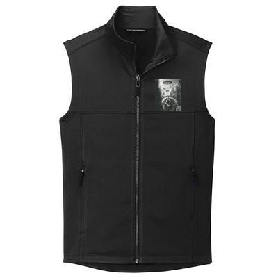 Funny Raccoon UFO Alien Invasion Collective Smooth Fleece Vest