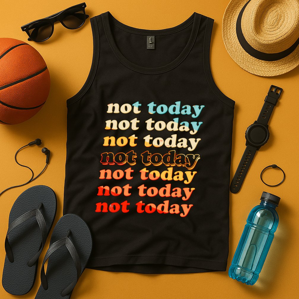 Funny Retro Vintage Not Today Tank Top