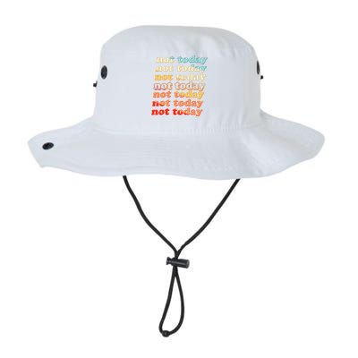 Funny Retro Vintage Not Today Legacy Cool Fit Booney Bucket Hat