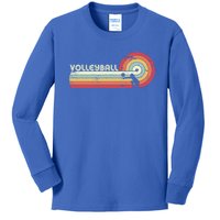 Funny Retro Volleyball Gift Kids Long Sleeve Shirt