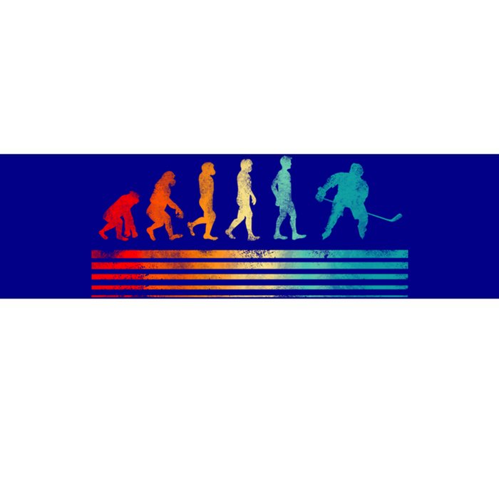 Funny Retro Vintage Ice Hockey Evolution Of Cool Hockey Funny Gift Bumper Sticker