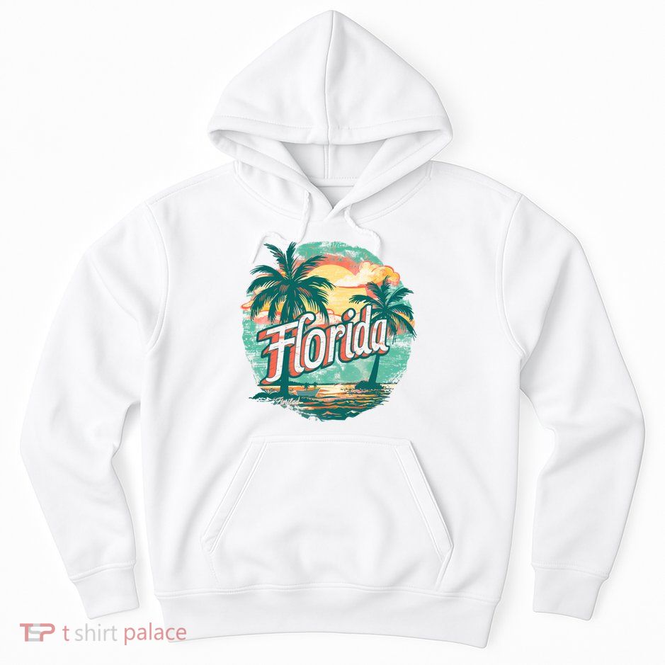 Florida Retro Vintage Vacation Hoodie