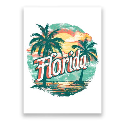 Florida Retro Vintage Vacation Poster