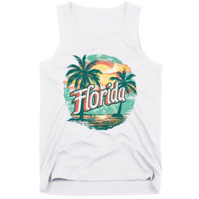 Florida Retro Vintage Vacation Tank Top