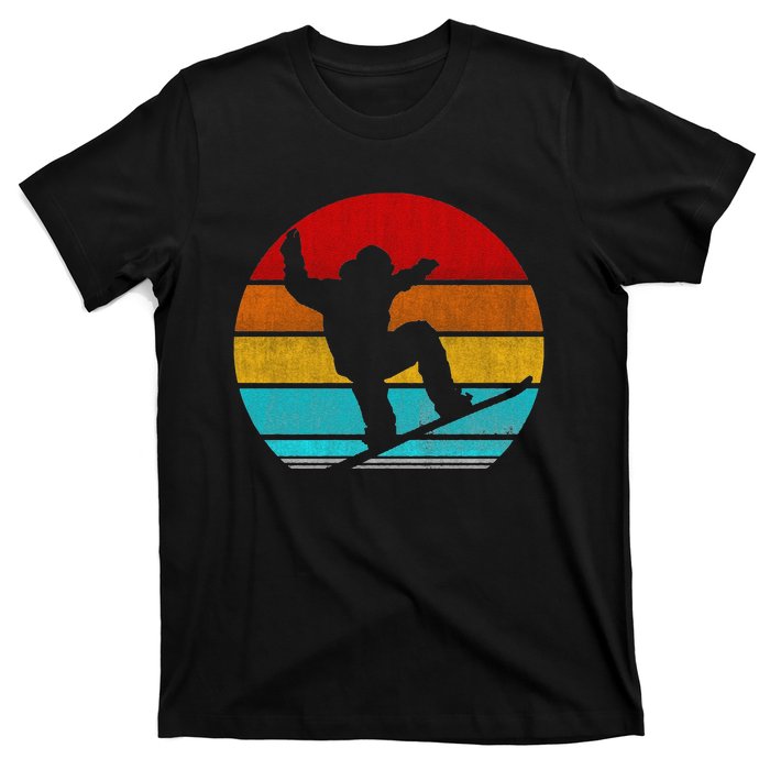 Funny Retro Vintage Snowboarding T-Shirt