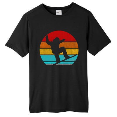 Funny Retro Vintage Snowboarding Tall Fusion ChromaSoft Performance T-Shirt