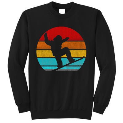 Funny Retro Vintage Snowboarding Tall Sweatshirt