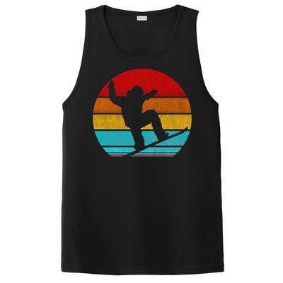 Funny Retro Vintage Snowboarding PosiCharge Competitor Tank