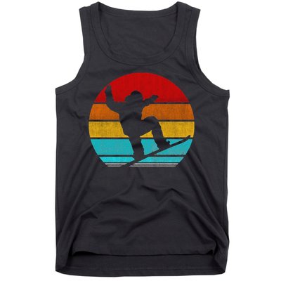 Funny Retro Vintage Snowboarding Tank Top