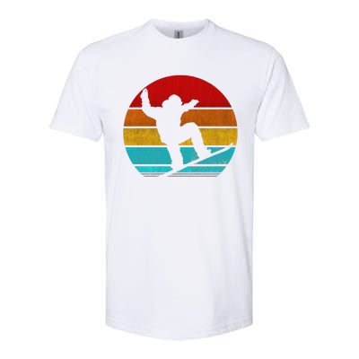 Funny Retro Vintage Snowboarding Softstyle CVC T-Shirt