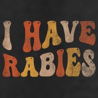 Funny Retro Vintage I Have Rabies I Have Rabies Hat