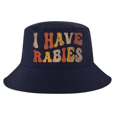 Funny Retro Vintage I Have Rabies I Have Rabies Cool Comfort Performance Bucket Hat
