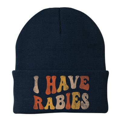 Funny Retro Vintage I Have Rabies I Have Rabies Beanie