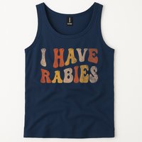 Funny Retro Vintage I Have Rabies I Have Rabies Tank Top