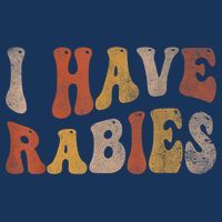 Funny Retro Vintage I Have Rabies I Have Rabies Golf Towel