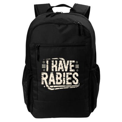 Funny Retro Vintage I Have Rabies I Have Rabies Essential Backpack