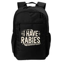 Funny Retro Vintage I Have Rabies I Have Rabies Essential Backpack