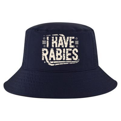 Funny Retro Vintage I Have Rabies I Have Rabies Essential Cool Comfort Performance Bucket Hat