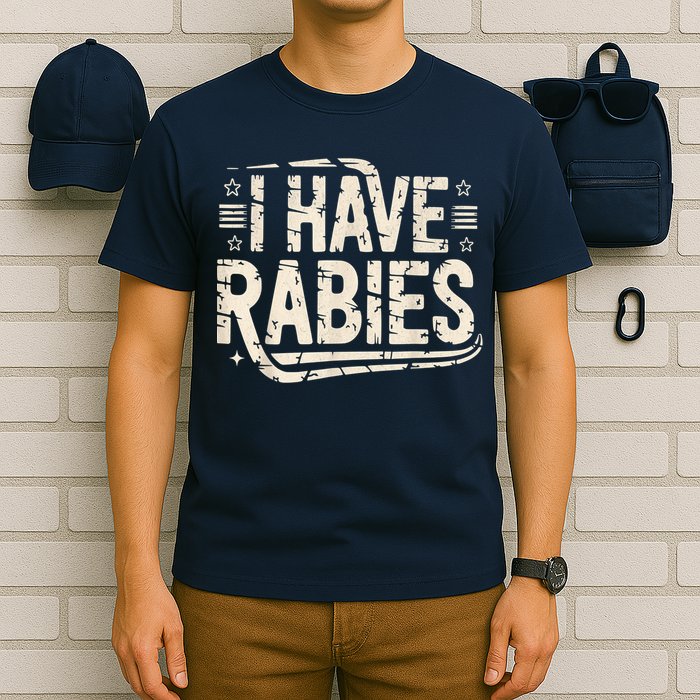 Funny Retro Vintage I Have Rabies I Have Rabies Essential T-Shirt