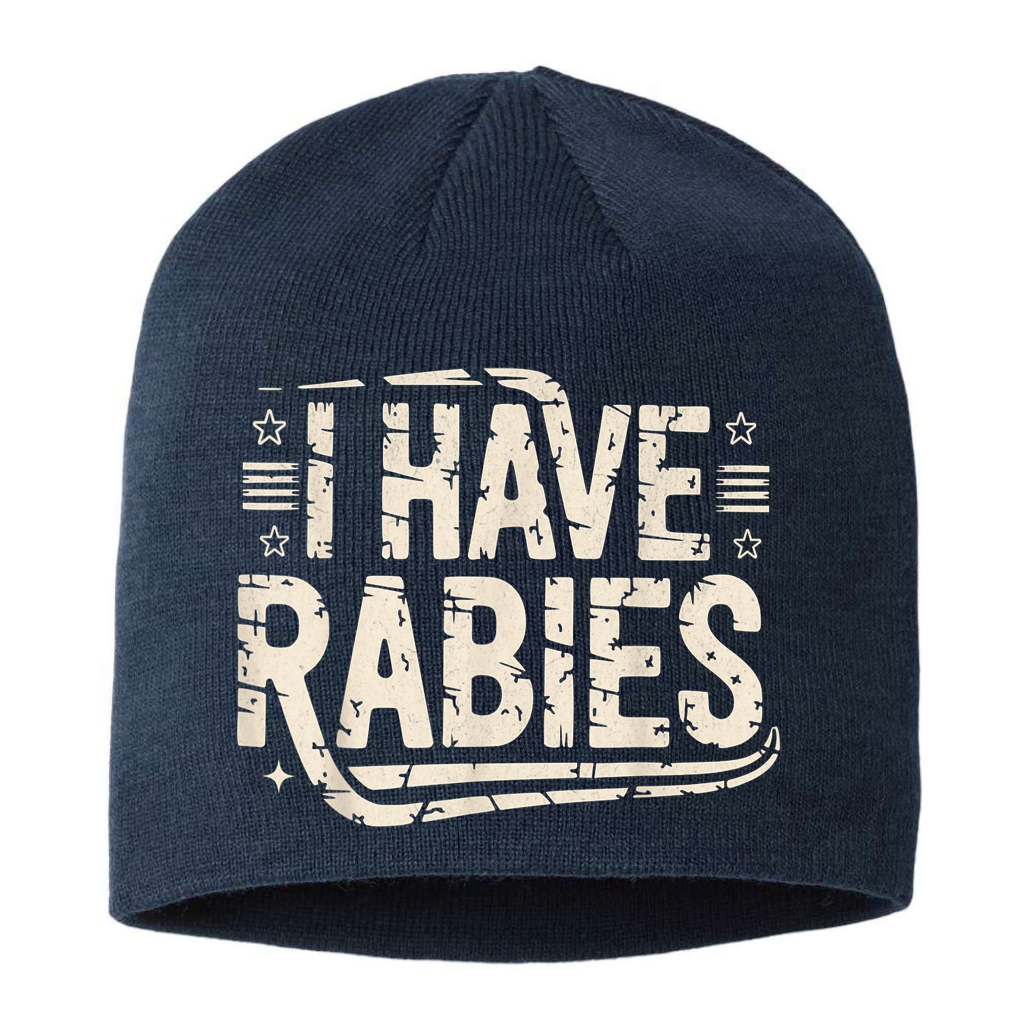 Funny Retro Vintage I Have Rabies I Have Rabies Essential Sustainable Beanie