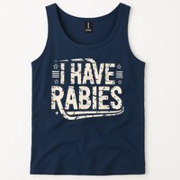 Funny Retro Vintage I Have Rabies I Have Rabies Essential Tank Top
