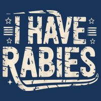 Funny Retro Vintage I Have Rabies I Have Rabies Essential Golf Towel