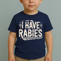 Funny Retro Vintage I Have Rabies I Have Rabies Essential Toddler T-Shirt
