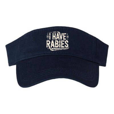 Funny Retro Vintage I Have Rabies I Have Rabies Essential Visor