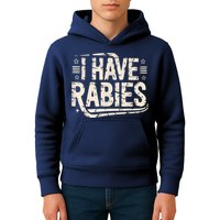 Funny Retro Vintage I Have Rabies I Have Rabies Essential Kids Hoodie