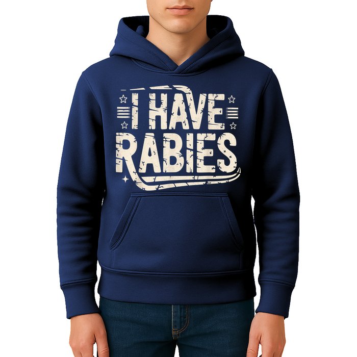Funny Retro Vintage I Have Rabies I Have Rabies Essential Kids Hoodie