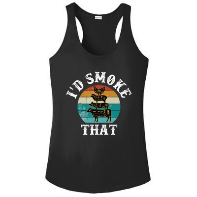 Funny Retro Vintage Grilling Party Chef Dad Tee Funny Bbq Gift Ladies PosiCharge Competitor Racerback Tank