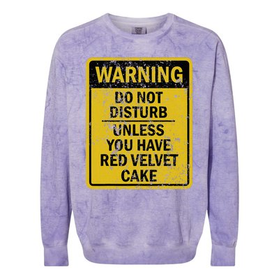 Funny Red Velvet Cake Food Dessert Colorblast Crewneck Sweatshirt